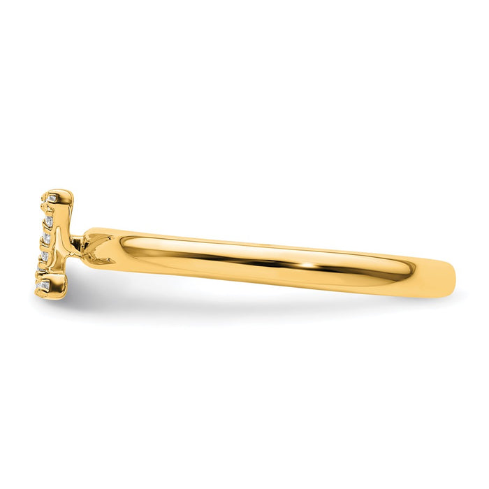 Shop Stylish 14K Gold Stackable Diamond Initial Z Ring - Luxury Design, Affordable Price-2