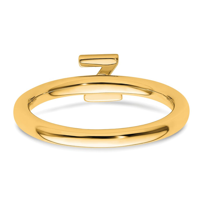 Shop Stylish 14K Gold Stackable Diamond Initial Z Ring - Luxury Design, Affordable Price-4