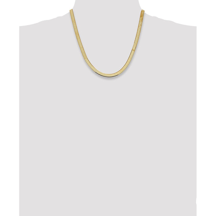 Shop 14K Gold 20-Inch Silky Herringbone Chain - Stylish & Affordable Luxury-4