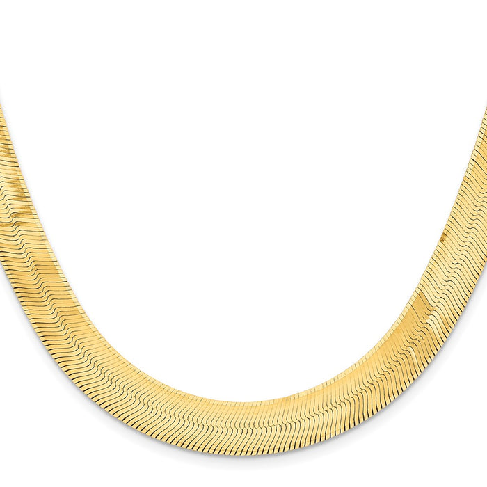 Buy Exclusive 14K Gold 18-Inch Silky Herringbone Chain - Stylish & Value!-2