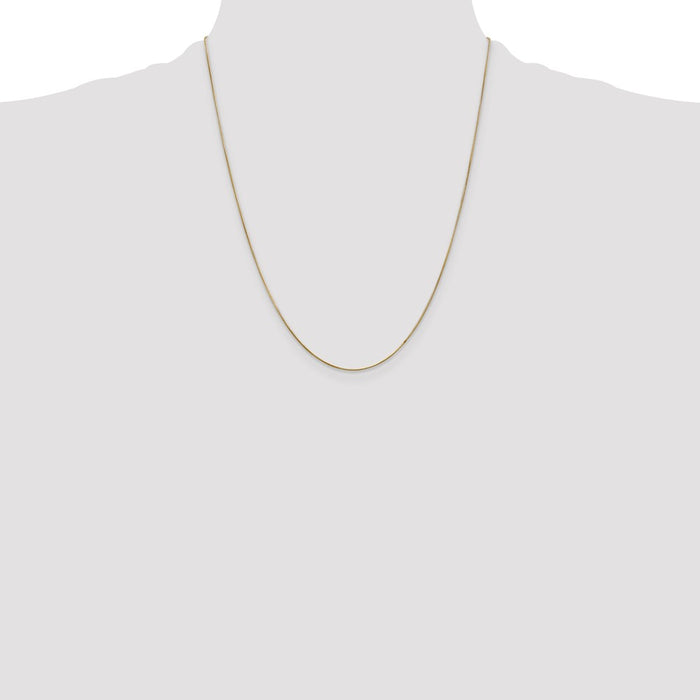 Shop Stylish 14K Gold 22-Inch .65mm Round Snake Chain with Lobster Clasp-4