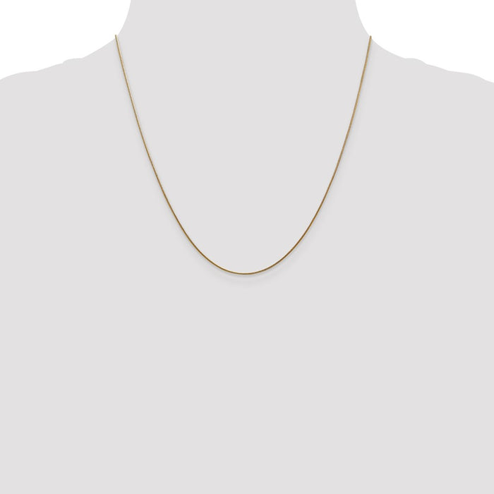Shop Stylish 14K Gold 20-Inch 0.8mm Round Snake Chain with Lobster Clasp-4
