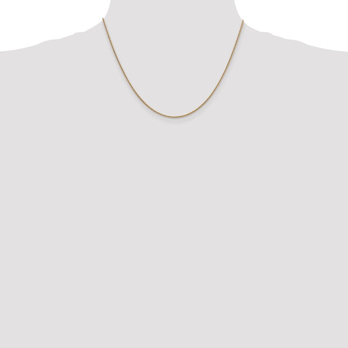 Shop 14K Gold 18-Inch 1.4mm Round Snake Chain - Stylish & Affordable Option-4