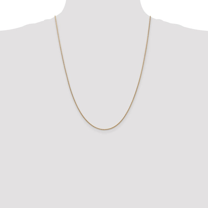 Shop 14K Gold 24-Inch 1.4mm Round Snake Chain - Stylish & Durable Design-4