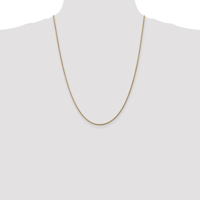 Shop 14K Gold 24-Inch Snake Chain, 1.6mm - Stylish & Durable Jewelry Value-4