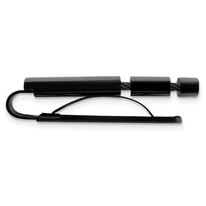 Buy Stylish Chisel Stainless Steel Cable Money Clip - 2.5" Brushed & Polished-2