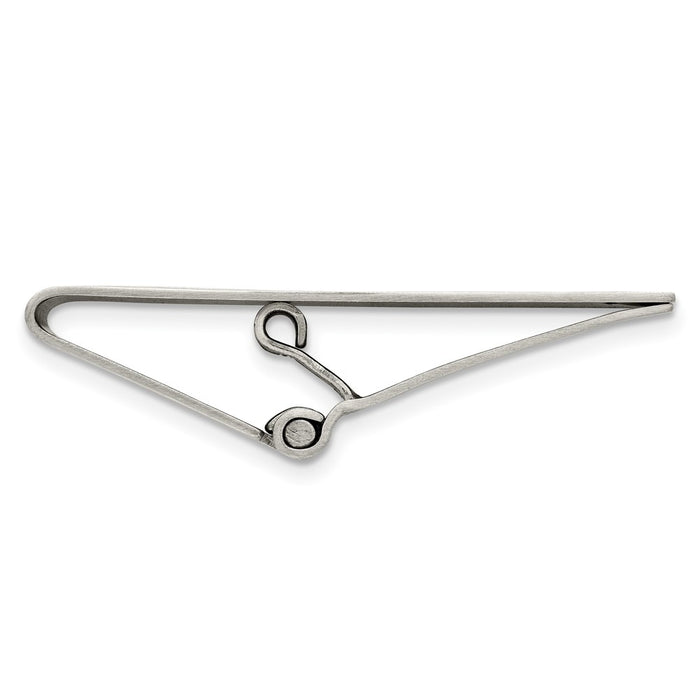 Buy Stylish Chisel Brushed Stainless Steel Money Clip with 0.03 Carat Diamond-2