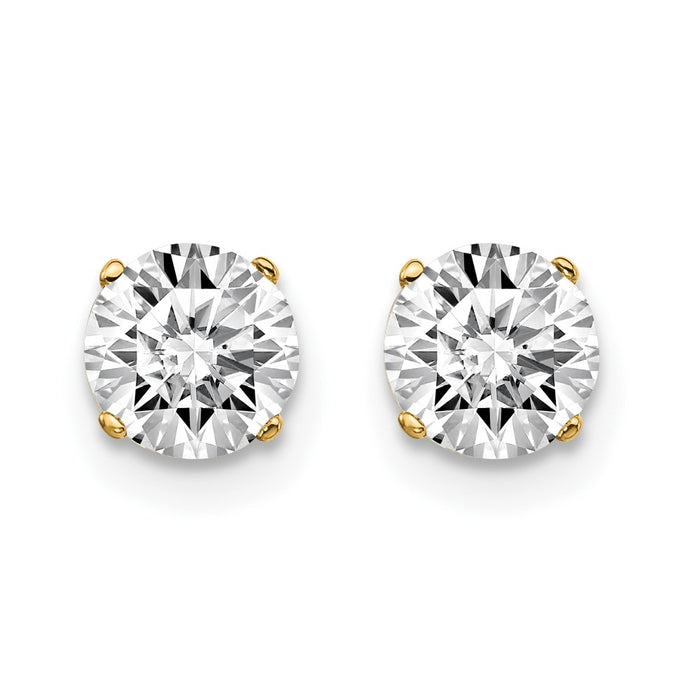 Buy Stylish 1.00ct I1 J-K Diamond Stud Earrings in 14K Gold - Affordable Luxury-3