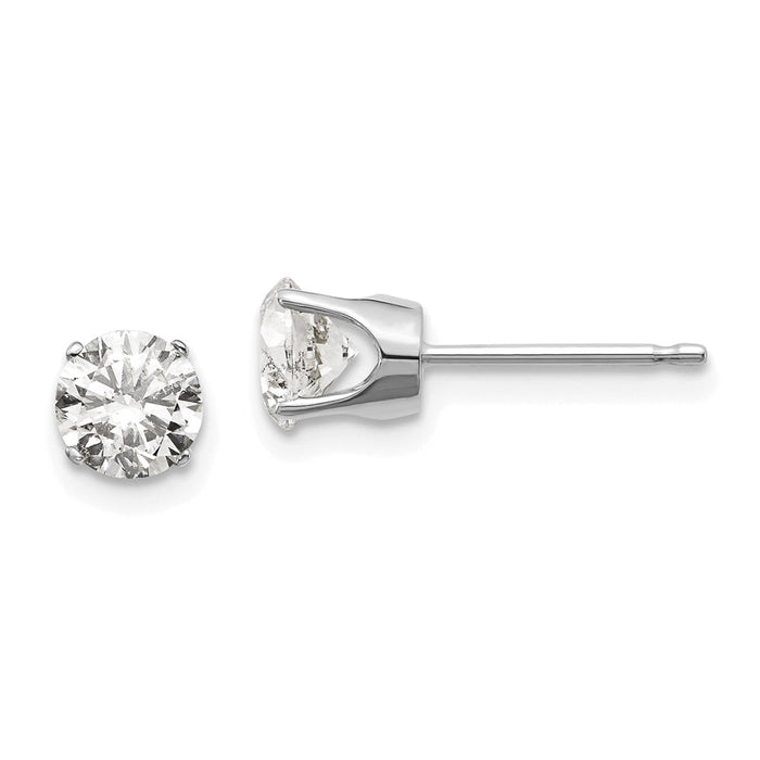 Buy Exclusive 14K Gold 1.00ct I1 J-K Diamond Stud Earrings - Stylish Value!-1