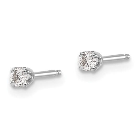 Buy Stylish 14K Gold Diamond Push-On Post Earrings - 0.10ct I2 K-L Value