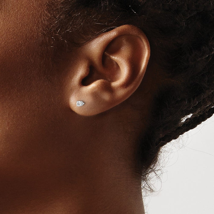 Shop Exclusive 14K White Gold Diamond Stud Earrings - 0.15ct, Stylish Design-3