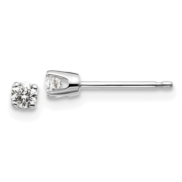 Shop Exclusive 14K White Gold Diamond Stud Earrings - 0.15ct, Stylish Design-1
