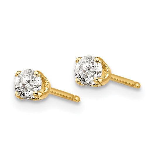 Shop Exclusive 14K Yellow Gold .25ct I2 K-L Diamond Earrings - Stylish Value!