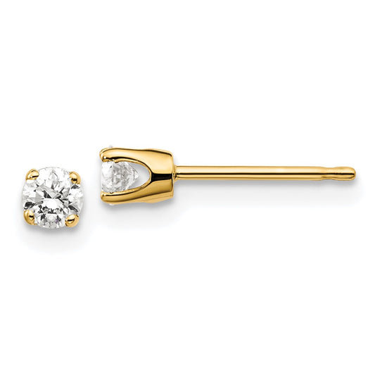 Shop Exclusive 14K Yellow Gold .25ct I2 K-L Diamond Earrings - Stylish Value!