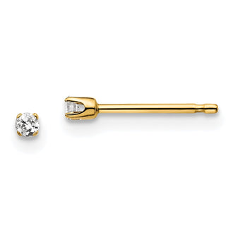 Buy Exclusive 14K Yellow Gold Diamond Stud Earrings - 0.05ct Luxury Style