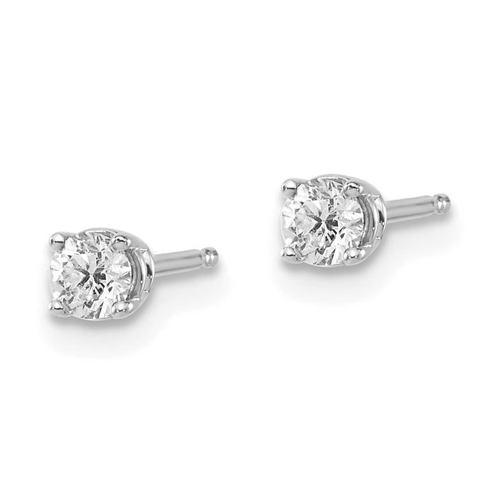 Exclusive 14K Gold .20ct I1 J-K Diamond Stud Earrings - Stylish & Affordable!-2
