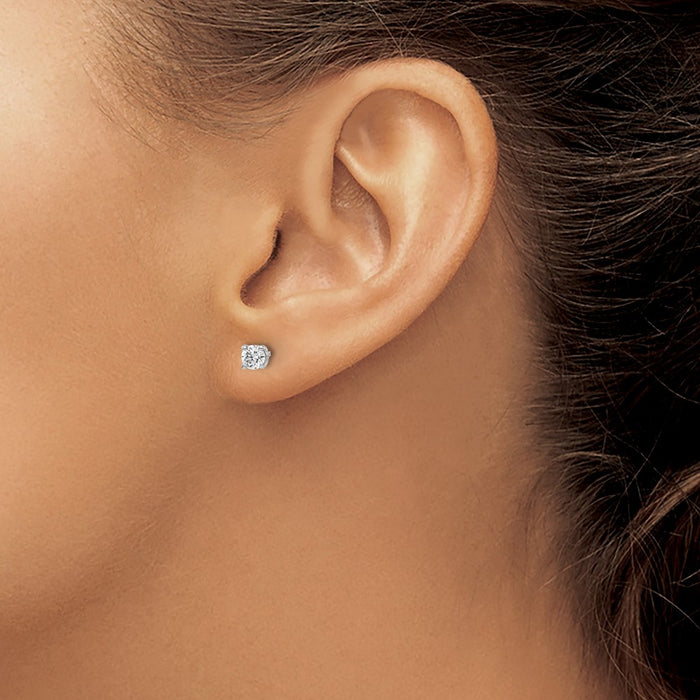 Shop Stylish 14K Gold 0.40ct I1 J-K Diamond Push-On Post Earrings - Luxury Value!-3