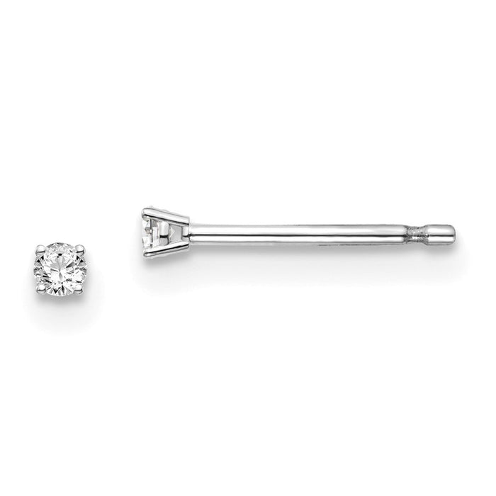 Buy Exclusive 14K Gold 0.05ct I1 J-K Diamond Push-On Post Stud Earrings-1