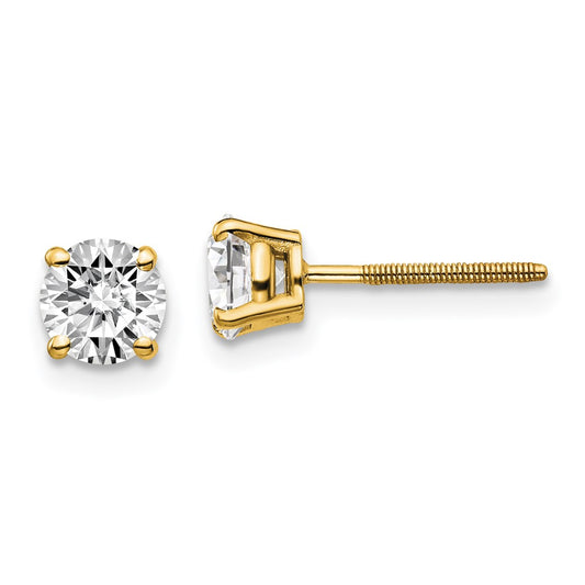 Buy Exclusive 14K Yellow Gold 1.00ct Diamond Stud Earrings - Stylish Value!