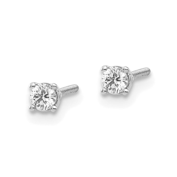 Shop Exclusive 14K Gold Diamond Stud Earrings 0.15ct VS2/SI1 - Stylish Value!-2