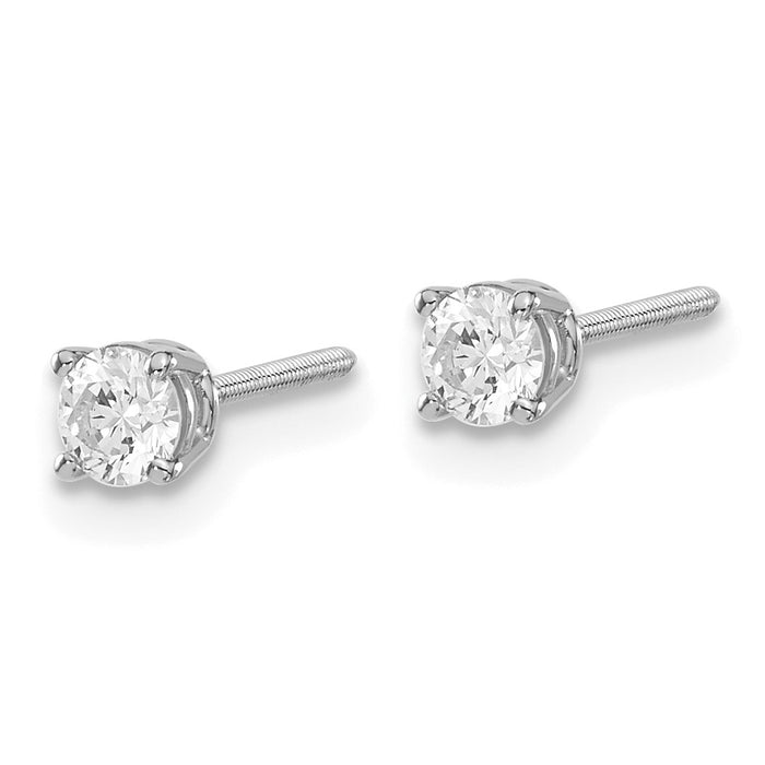 Buy Stylish 14K Gold .30ct SI3 G-I Diamond Stud Earrings - Luxury Value!-2