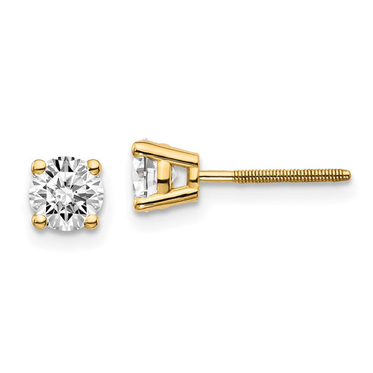 Buy Stylish 14K Yellow Gold Diamond Stud Earrings 0.75ct VS2/SI1, Affordable