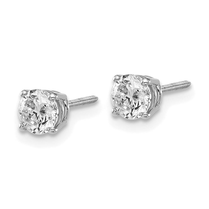 Shop Stylish 14K Gold .85ct VS2/SI1 G-I Diamond Stud Earrings - Luxury Value!-2