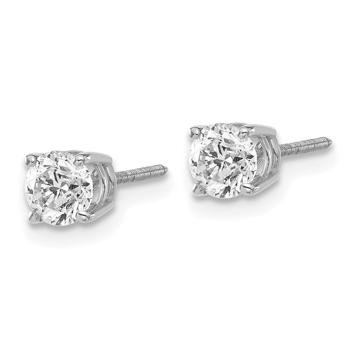 Exclusive 14K Gold 0.95ct Diamond Stud Earrings - Stylish & Affordable Luxury-2