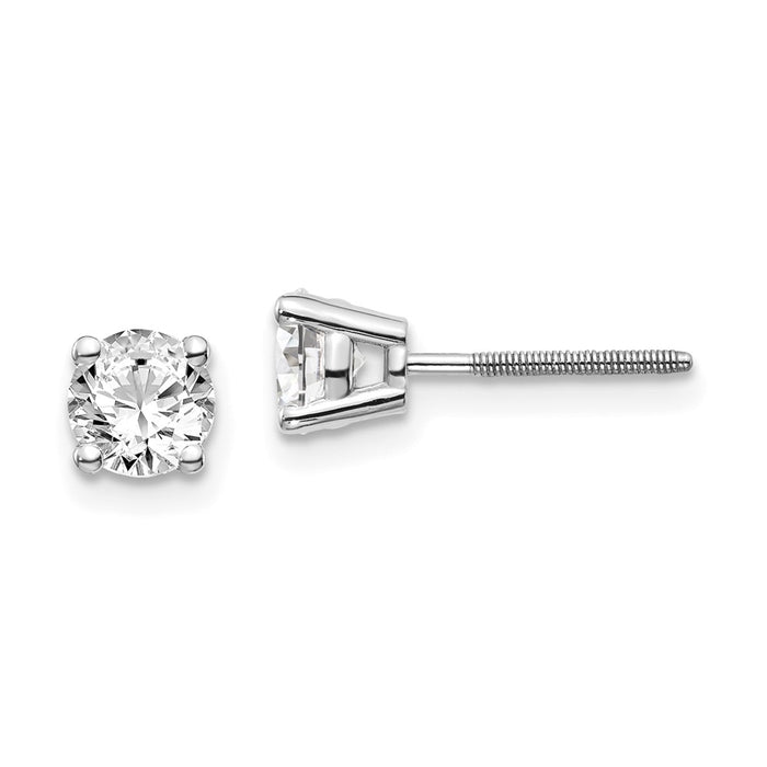 Exclusive 14K Gold 0.95ct Diamond Stud Earrings - Stylish & Affordable Luxury-1