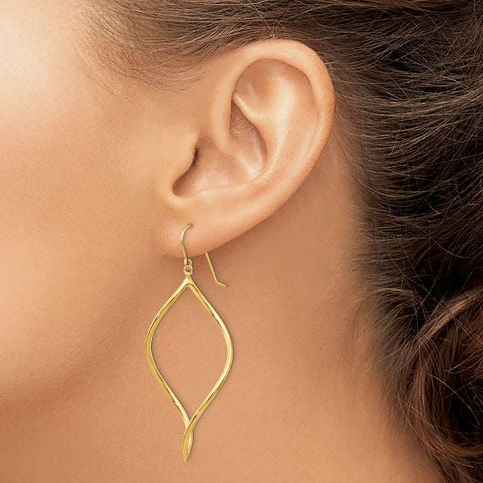 Buy Stylish 14K Gold Twisted Dangle Earrings - High-Quality Design & Value-3