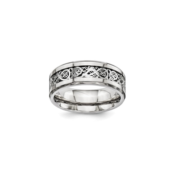 Shop Stylish 8MM Titanium Band Ring - Luxury Quality at Affordable Prices-1