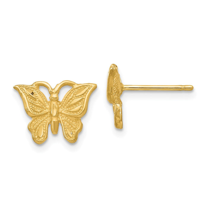 Buy 14K Diamond-Studded Butterfly Earrings | Stylish & Affordable Luxury-1
