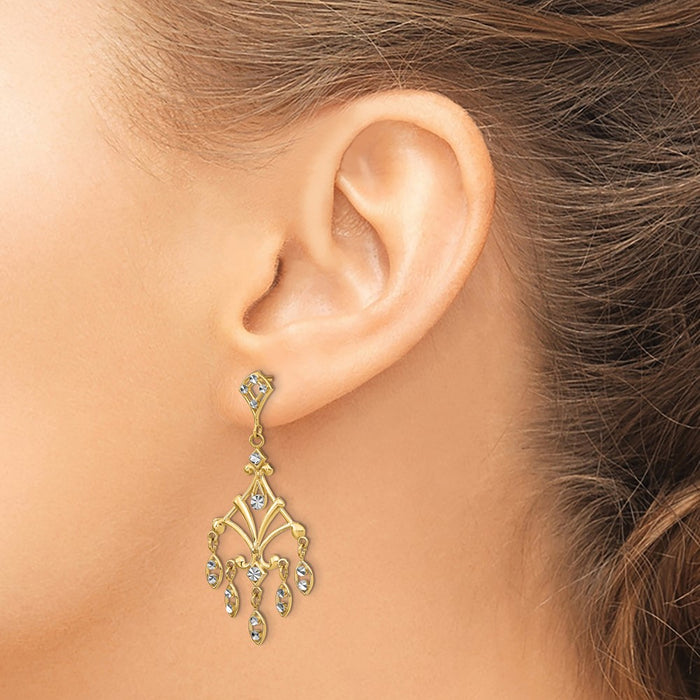 Shop Exclusive 14K Gold Chandelier Earrings - Stylish & Affordable Luxury-3