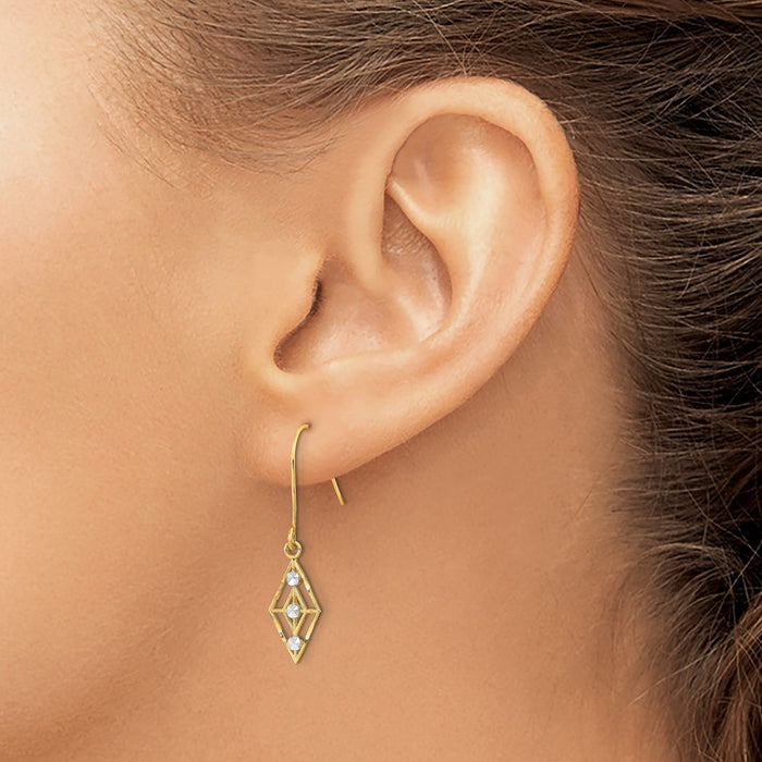 Exclusive 14K Gold Diamond-Cut Small Earrings | Stylish & Affordable Jewelry-3