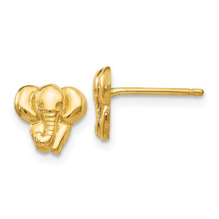 Shop Stylish 14K Gold Elephant Earrings - Exclusive Design, Lightweight & Elegant-1