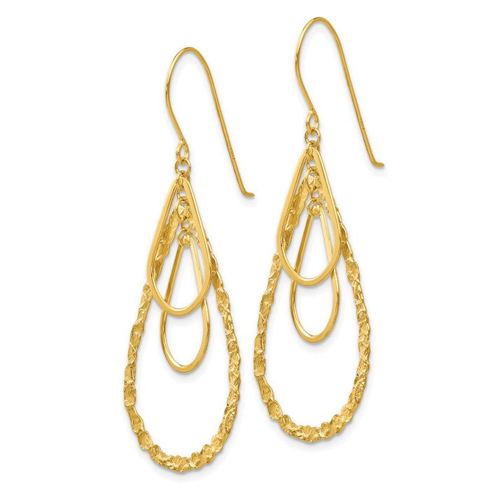 Shop Stylish 14K Gold Teardrop Earrings - High-Quality, Elegant Design-2