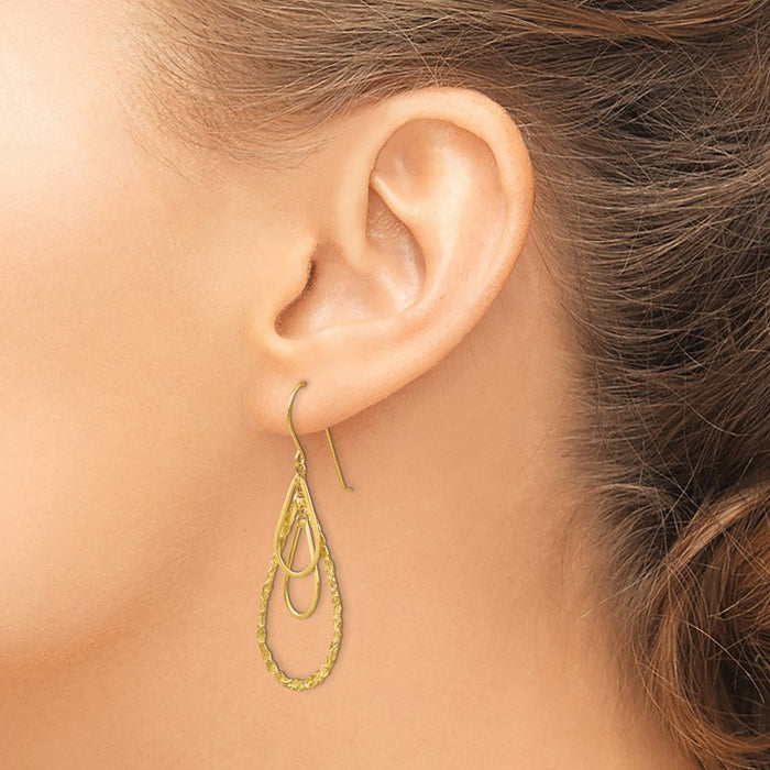 Shop Stylish 14K Gold Teardrop Earrings - High-Quality, Elegant Design-3