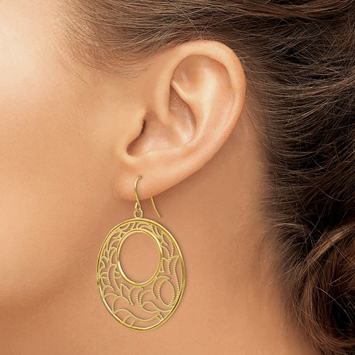 Buy Stylish 14K Gold Hoop Earrings - .85mm, Affordable Luxury Accessory-3