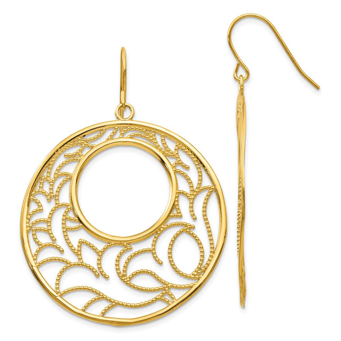 Buy Stylish 14K Gold Hoop Earrings - .85mm, Affordable Luxury Accessory-1