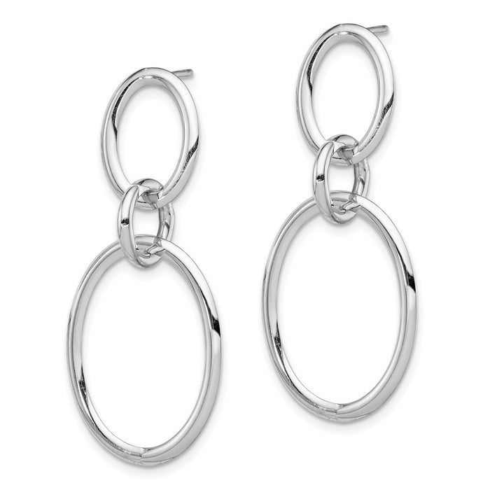 Exclusive 14K White Gold Hoop Earrings - Stylish & Elegant Design, Great Value-2