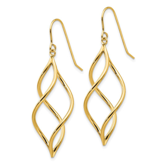 Buy Stylish 14K Twisted Drop Earrings - High-Quality Design, Affordable Luxury