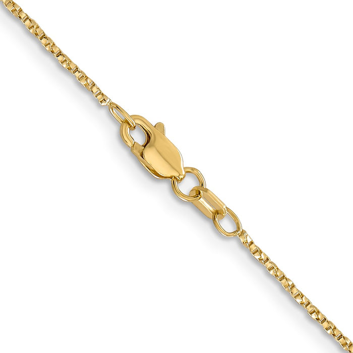 Exclusive 14K Gold 24-Inch Twisted Box Chain 0.95mm - Stylish & Affordable-3