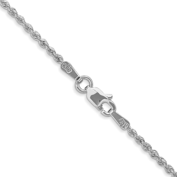 Exclusive 30-Inch 14K White Gold Rope Chain - Stylish 1.5mm Design-3