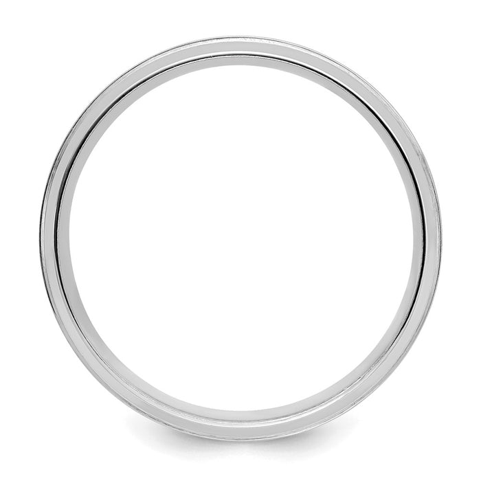 Exclusive 14K White Gold 6mm Comfort Fit Wedding Band - Stylish & Lightweight-2