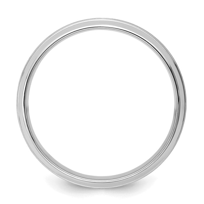 Shop 14K White Gold 6mm Lightweight Wedding Band - Stylish Comfort Fit, Size 9-2