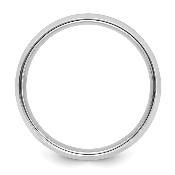 Exclusive 14K White Gold 6mm Comfort Fit Wedding Band - Stylish & Lightweight-2