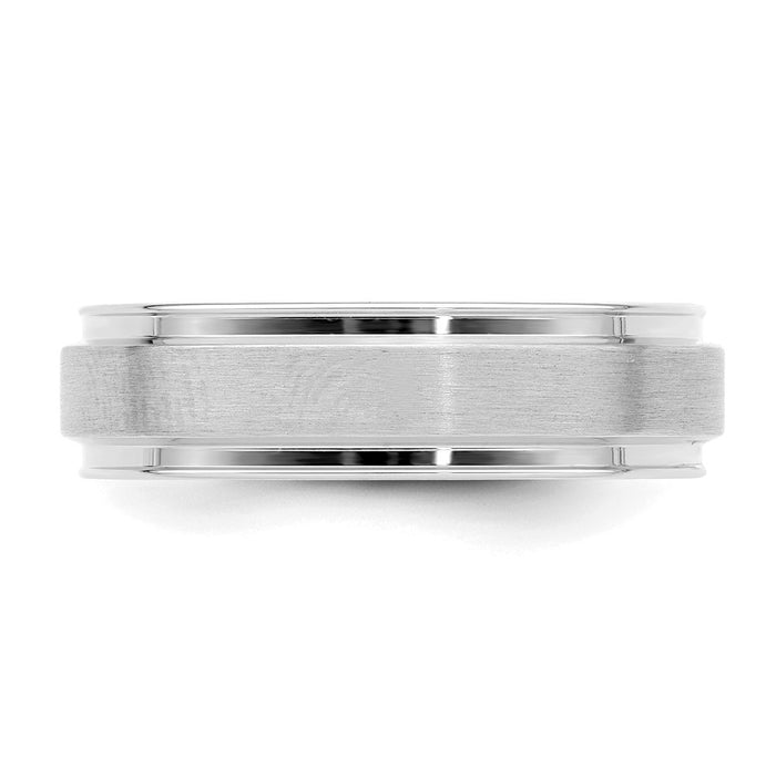 Exclusive 14K White Gold 6mm Comfort Fit Wedding Band - Stylish & Lightweight-3