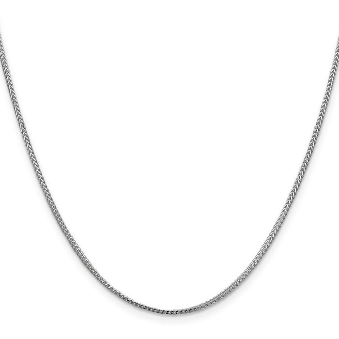 Buy Stylish 14K White Gold Franco Chain - 20-Inch, 1mm, Luxury Look-2