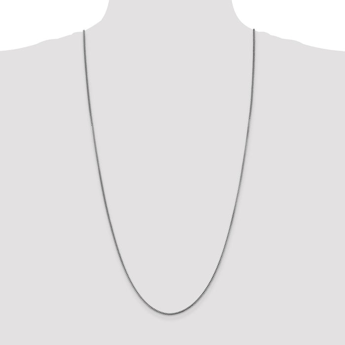 Buy Stylish 30-Inch 14K White Gold Franco Chain - 1.4mm, Luxury Design-4