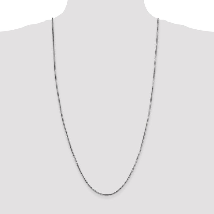 Buy Exclusive 30-Inch 1.5mm Franco Chain in 14K White Gold - Stylish Value!-4